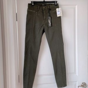 Vintage Style High Rise Khaki Pants